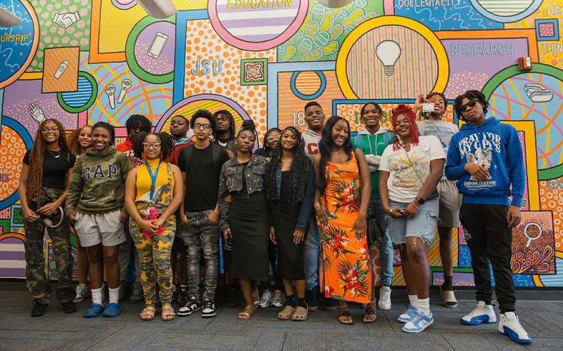 Students on field trip