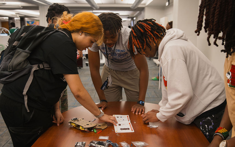 Students on field trip
