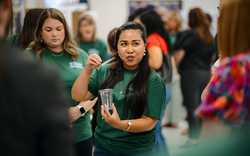 Educators presenting