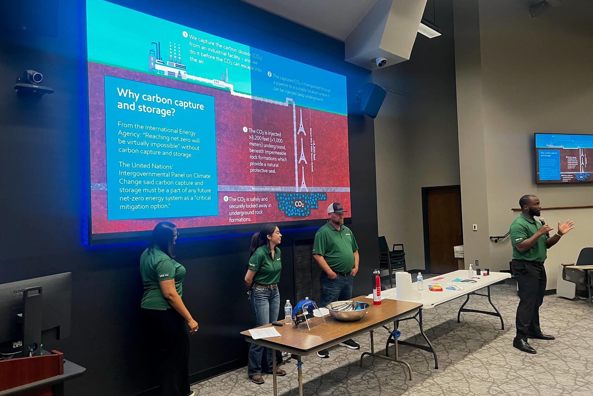 Students giving presentations at STEM camp