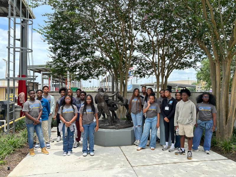 Students on field trip