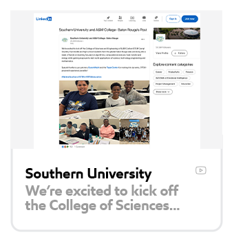 Southern University LinkedIn coverage