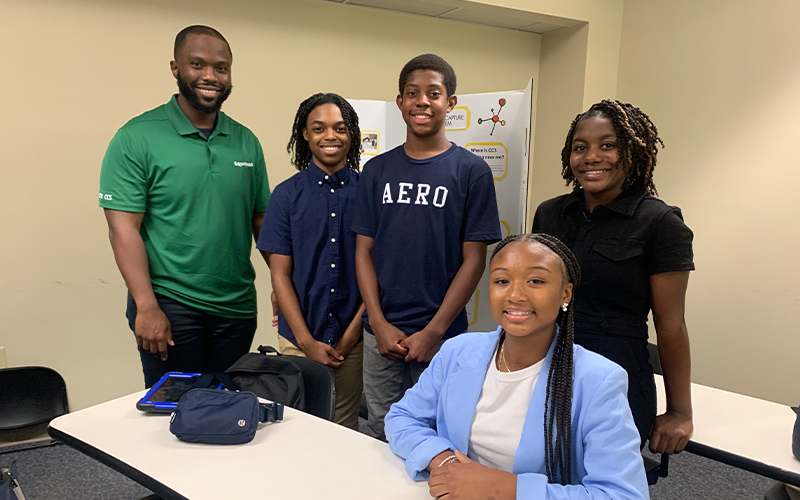 Students giving presentation