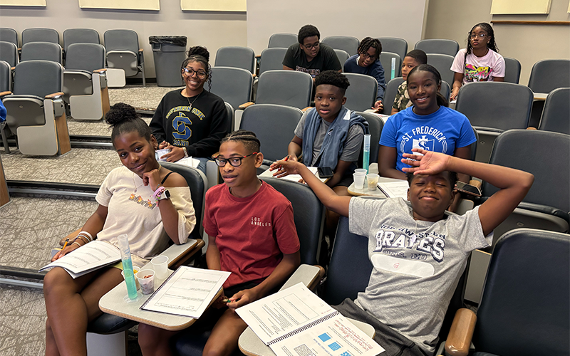 Students in classroom