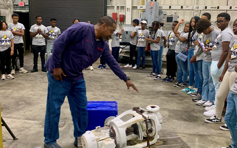 Students on field trip