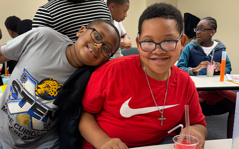 Students exploring STEM