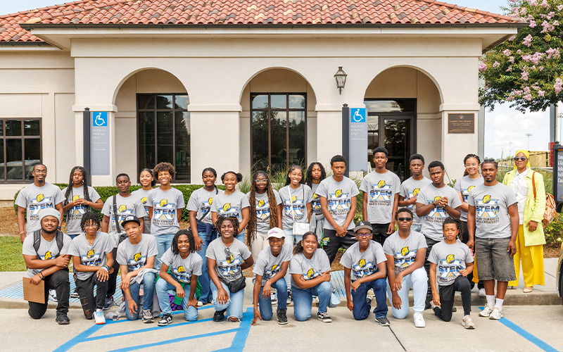 Students on field trip